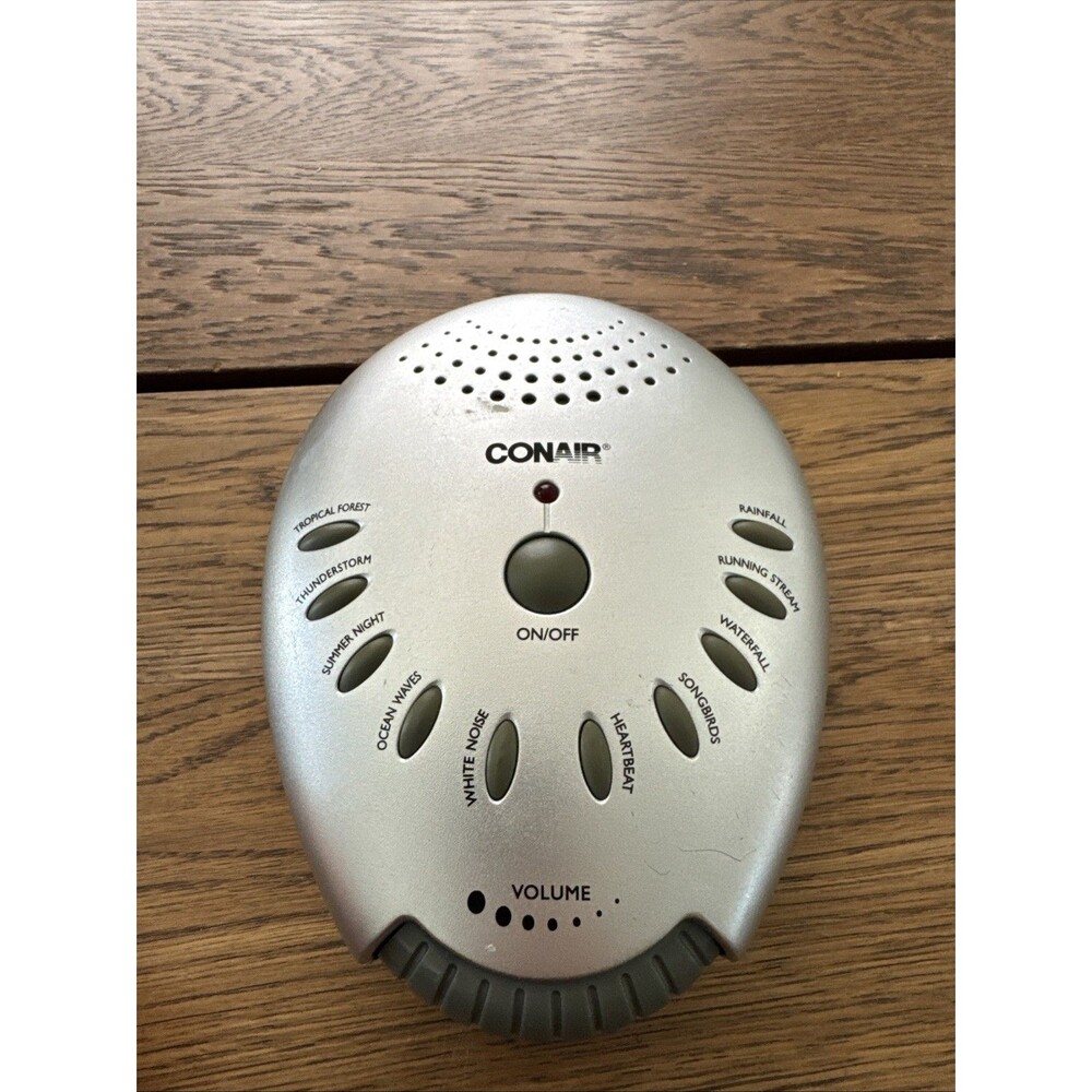 Conair SU1W Sound Therapy White Noise Machine 10 Sounds Tested Works No Adapter